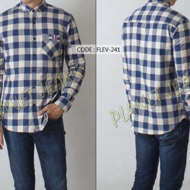 Kemeja Flanel Pria Slimfit Lengan Panjang Dan Kemeja Motif Kotak Bahan Flannel Slim Fit Cowok Flev 241 Olshop Fashion Olshop Pria Di Carousell