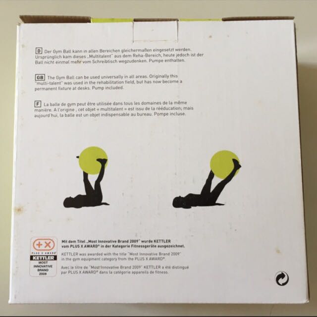 Kettler Gym Ball Sports Sports Games Equipment On Carousell