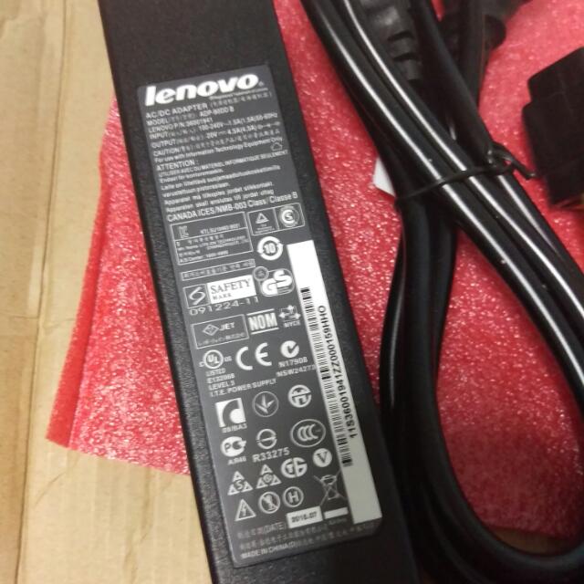 Lenovo Laptop Charger Adp 90dd B Electronics Computer Parts Accessories On Carousell