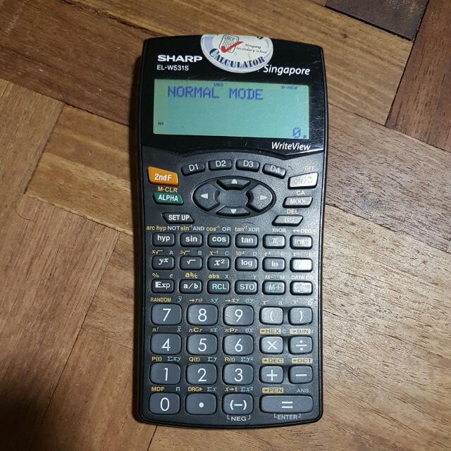Sharp El W531s Calculator Electronics Others On Carousell