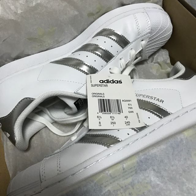 Adidas superstar shop silver line