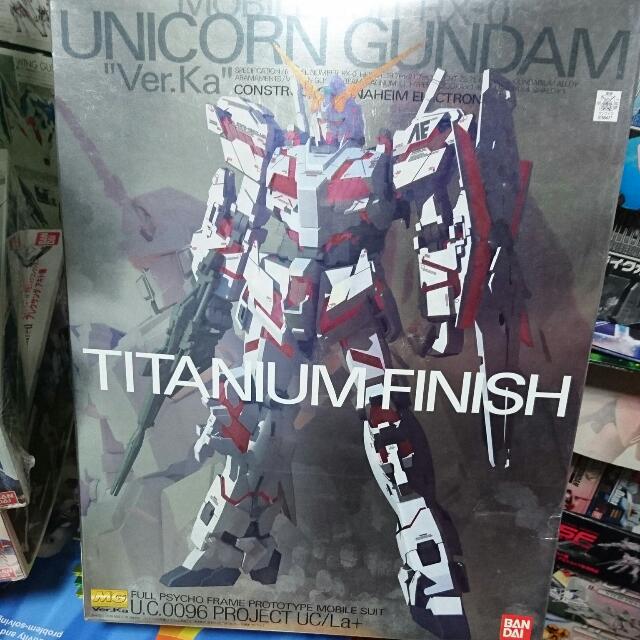Bandai Mg Unicorn Gundam Ver Ka Titanium Finish Toys Games