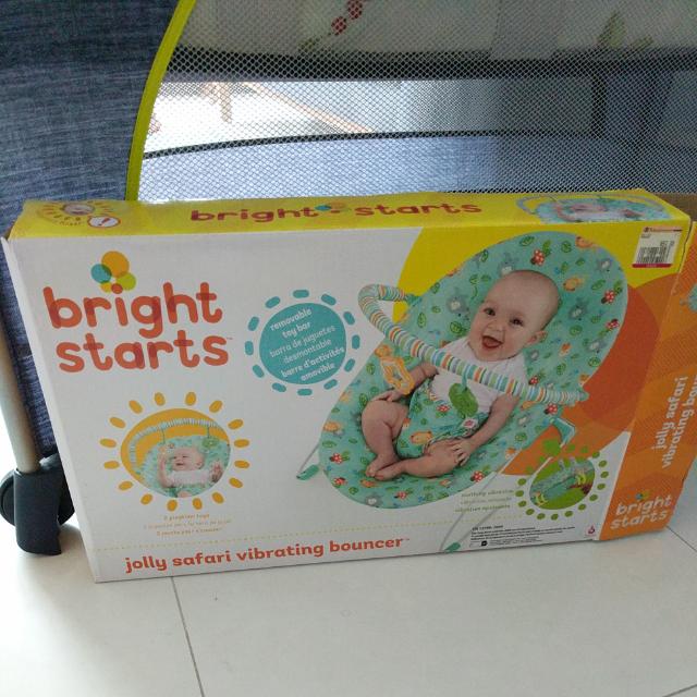 Bright starts jolly safari vibrating bouncer discount
