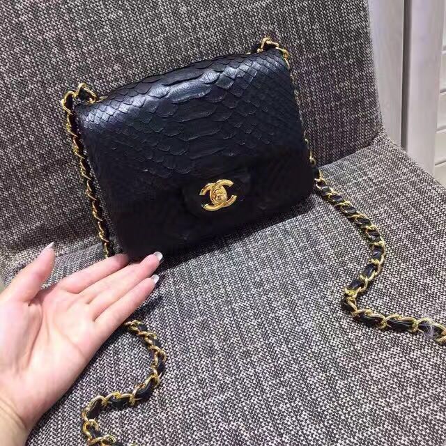 Chanel mini python bag cheap
