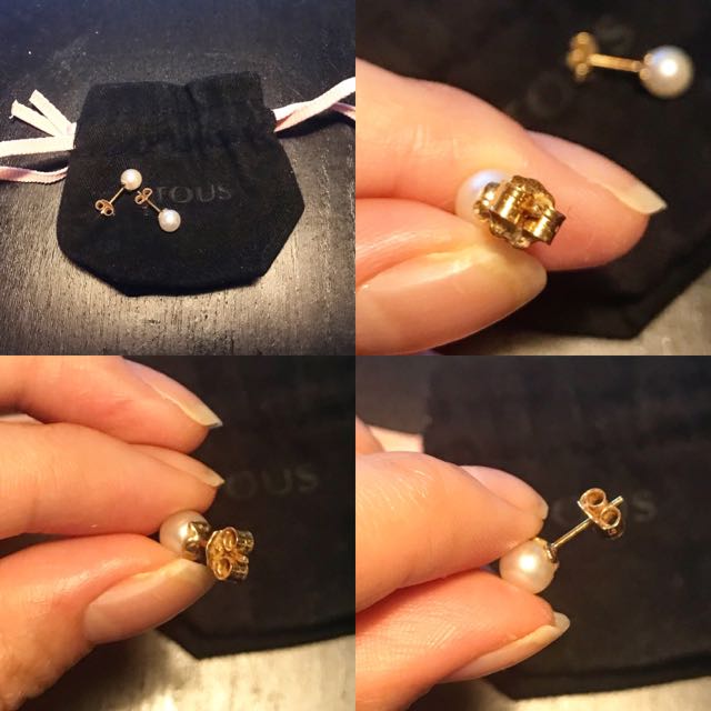 Tous pearl earrings store