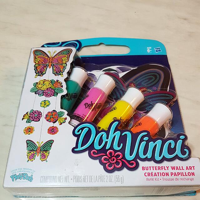 Play Doh Dohvinci Butterfly Wall Art Creation Papillon Design Craft Craft Supplies Tools On Carousell