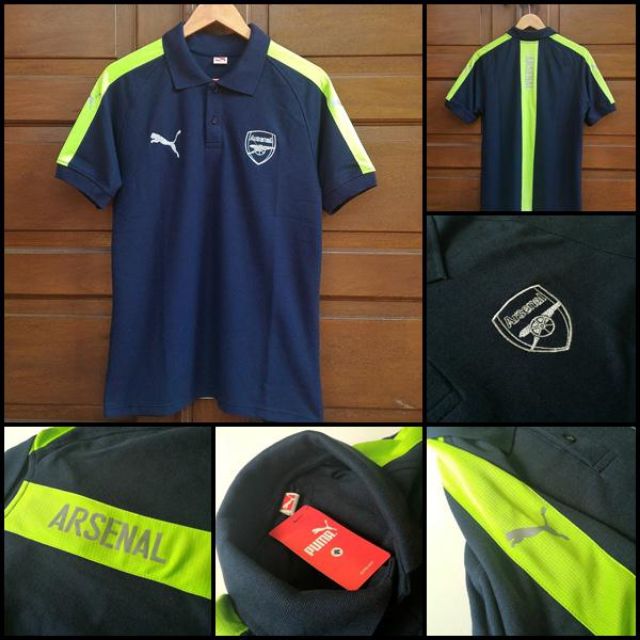Polo Shirt Arsenal Biru Navy Poloshirt Bola Kaos Berkerah Murah Afc Import Olshop Fashion Olshop Pria Di Carousell