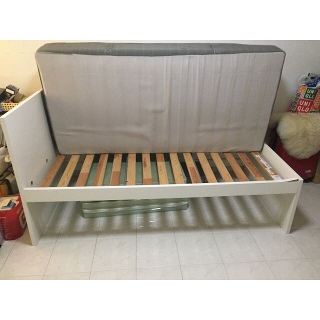 Ikea Single Bed Set Flaxa Frame Sultan Lade Hovag Furniture Beds Mattresses On Carousell