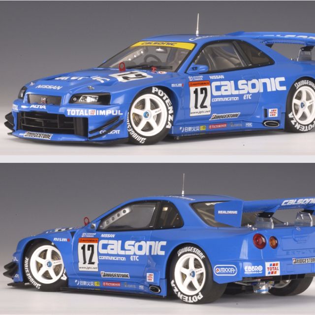 1/18 AUTOART - JGTC 2002 CALSONIC SKYLINE ( 2002 Nissan Skyline