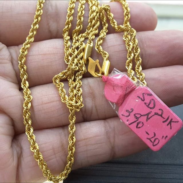 21k Saudi Gold Chain Women S Fashion Jewelry On Carousell