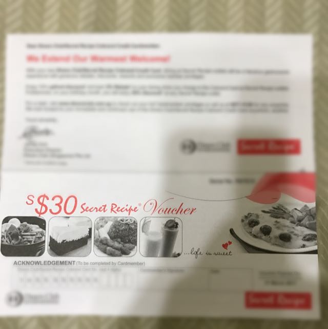 Diners Club Secret Receive Voucher Entertainment Gift Cards Vouchers On Carousell