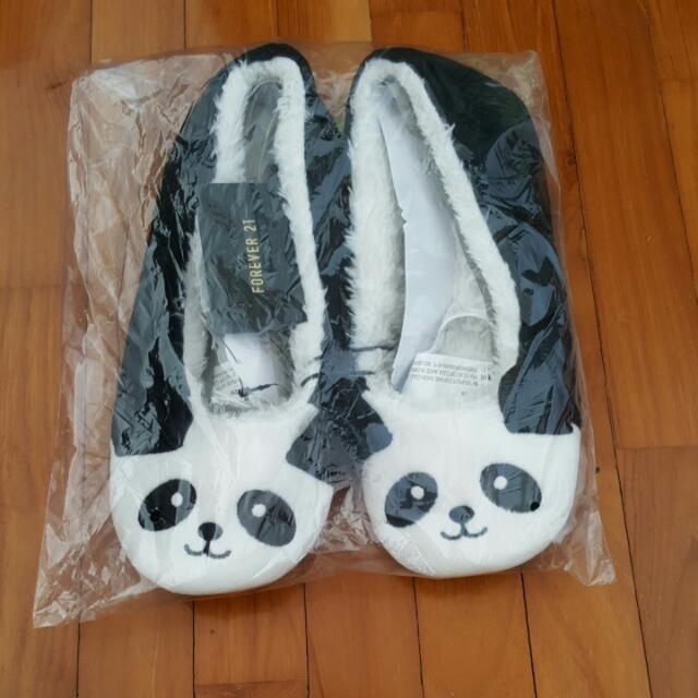 panda slippers forever 21