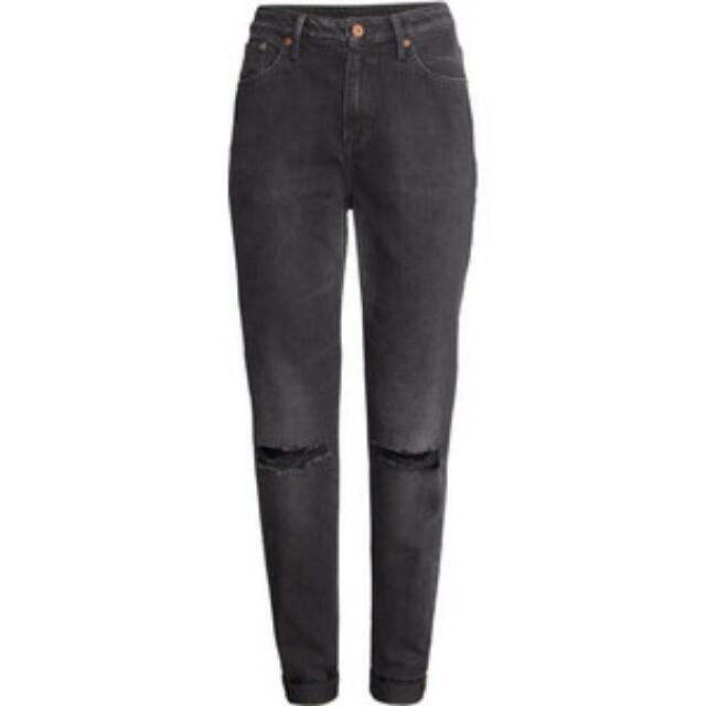 ripped mom jeans h&m