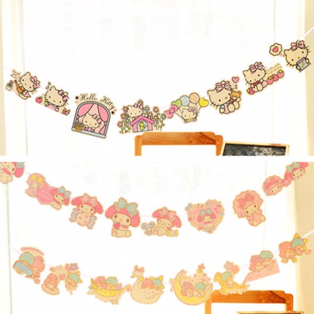 Party Decoration Decorative Banners Streamers Cartoon Hello Kitty