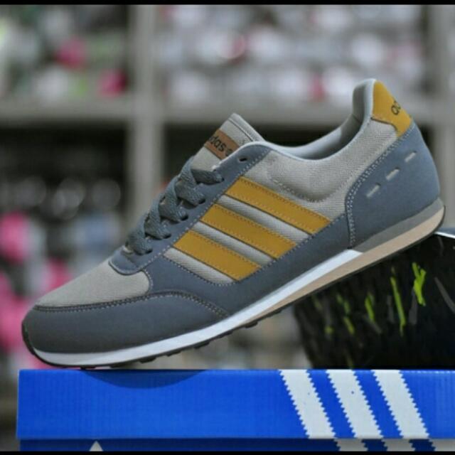 Sepatu Adidas Neo City Racer Grade Ori Abu Gold Olshop Fashion Olshop Pria On Carousell