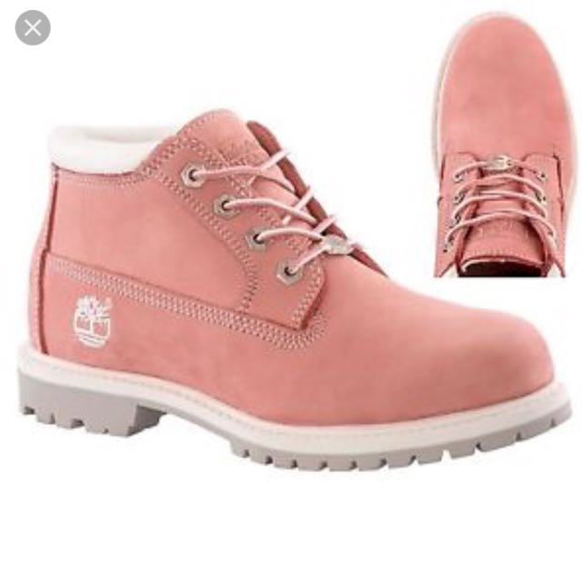 Pink nellie timberland sales boots