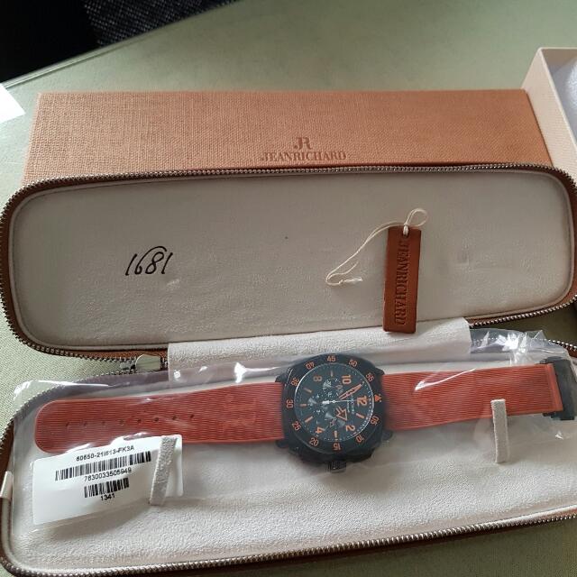 Brand NEW JeanRichard Aeroscope Grade 5 Titanium DLC Coated Case
