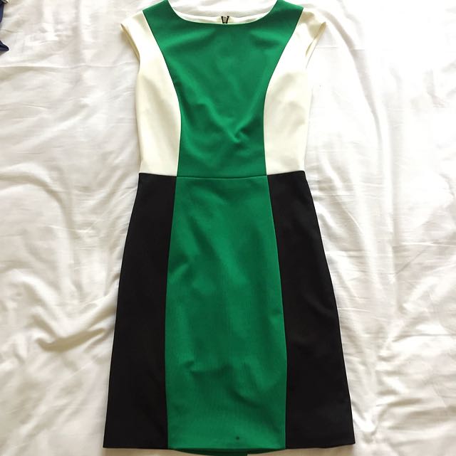 green white dress