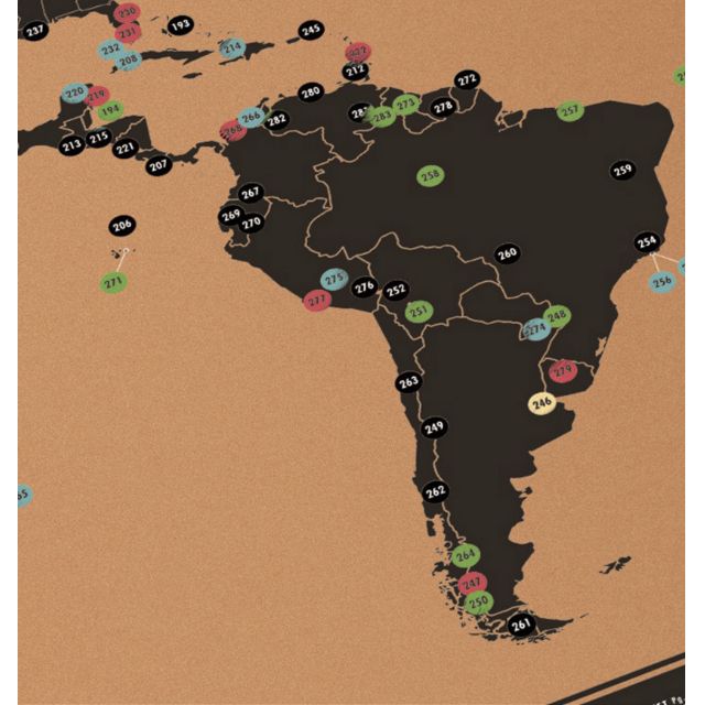 Scratch Map Adventure Scratch IT (Adventure World Map), Hobbies & Toys, Stationery & Craft ...