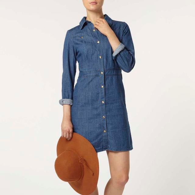 dorothy perkins denim shirt dress