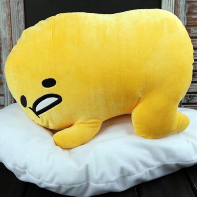 Gudetama Lazy Egg Sanrio Pillow Soft Toy Plush Hobbies Toys
