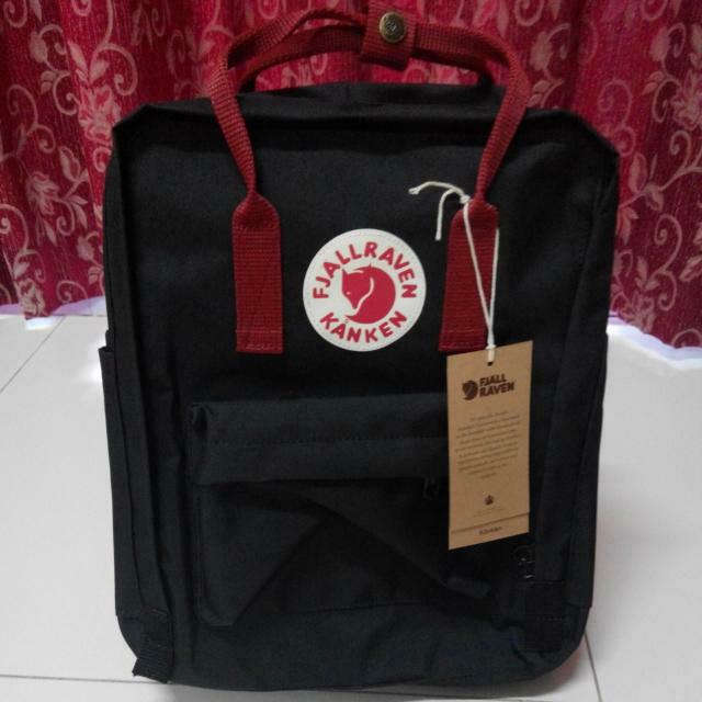 fjallraven black and red