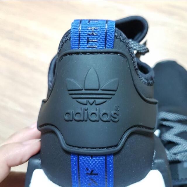 Nmd r1 black blue tab outlet