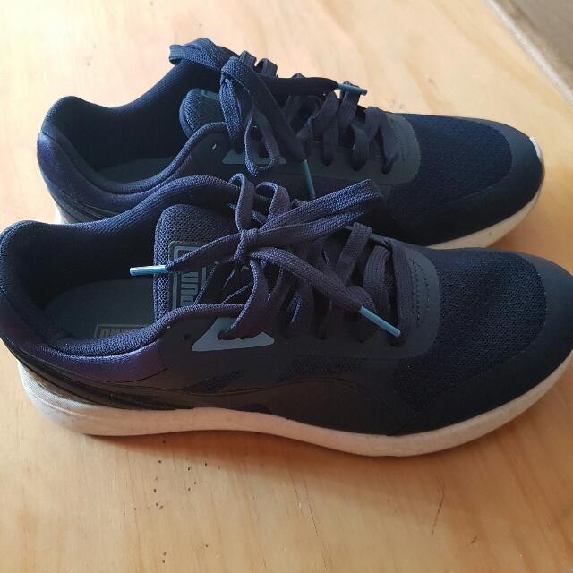 puma dark blue shoes