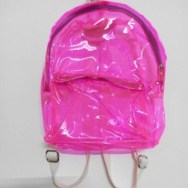 brandy melville clear backpack