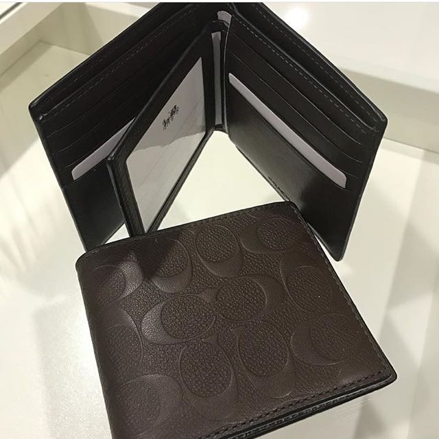 Coach Compact ID Wallet, Men's Fashion, Watches & Accessories, Wallets