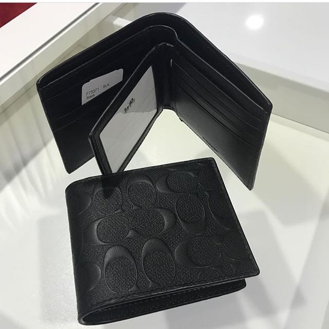 Coach Compact ID Wallet, Men's Fashion, Watches & Accessories, Wallets