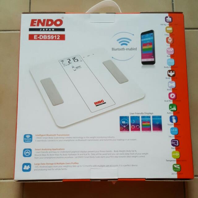 ENDO Smart Body Scale/Weighing Scale (Bluetoothenabled), Health