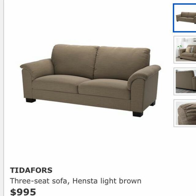 IKEA TIDAFORS 3 SEATER URGENT CLEARANCE Furniture Home Living Furniture Sofas on Carousell