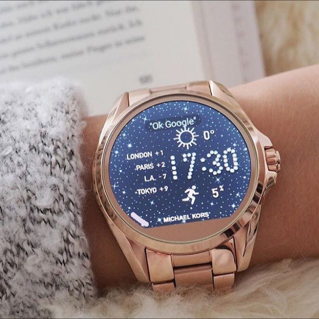 michael kors watch rose gold touch screen