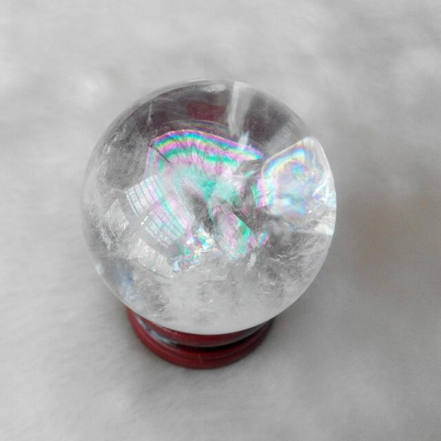 45mm Natural Rainbow Quartz Crystal Ball Everything Else On Carousell