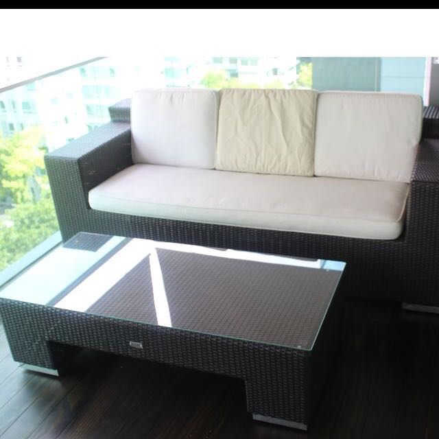 Sofa And Table, Furniture & Home Living, Furniture, Sofas on Carousell
