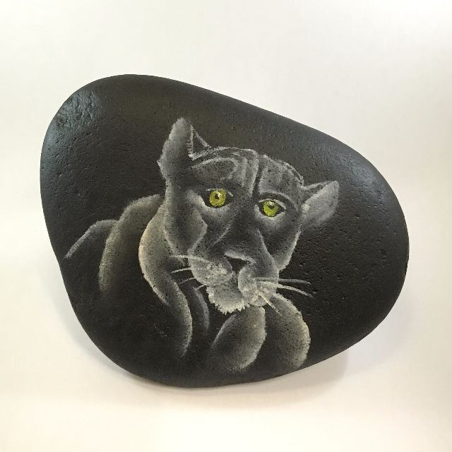 Stone Painting Black Jaguar Furniture Home Decor On Carousell