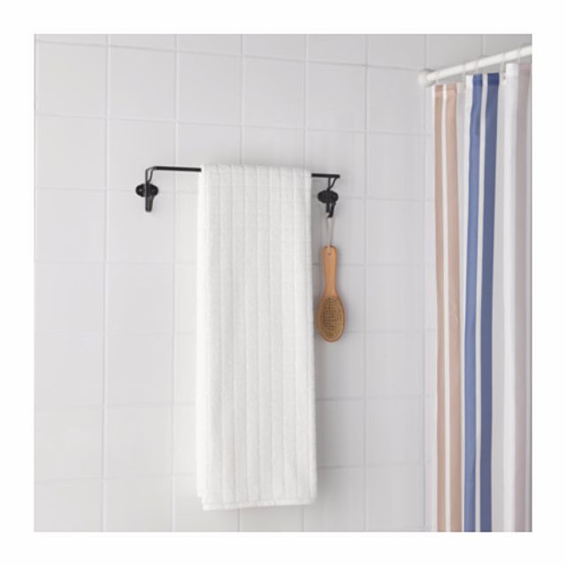 IKEA Svartsjon Black Towel Rail handle rack Furniture Home Living Furniture Shelves Cabinets Racks on Carousell