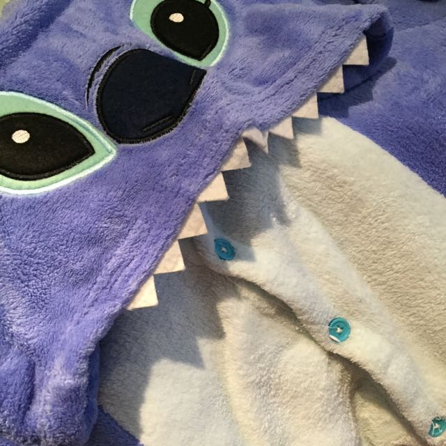 Fluffy online stitch onesie