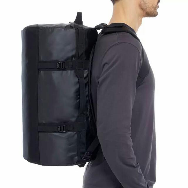 north face duffel backpack small