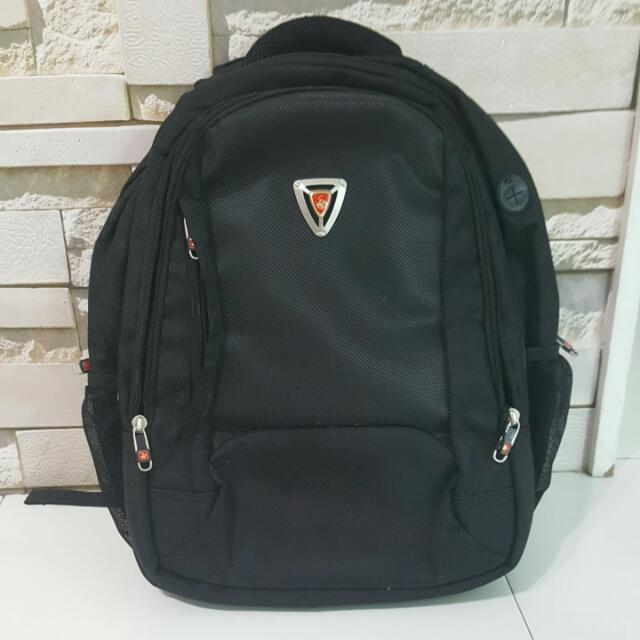 Black Real Polo Computer Bag