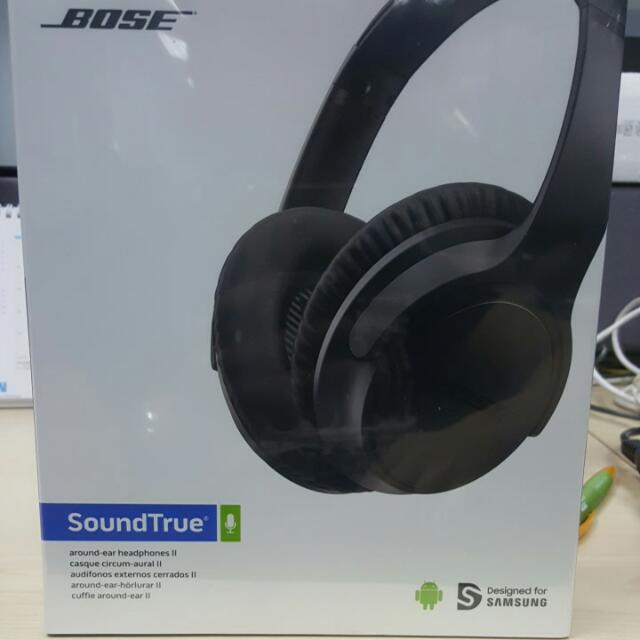 Bose Soundtrue Around Ear Headphones 2 Samsung Charcoal Black Electronics Audio On Carousell