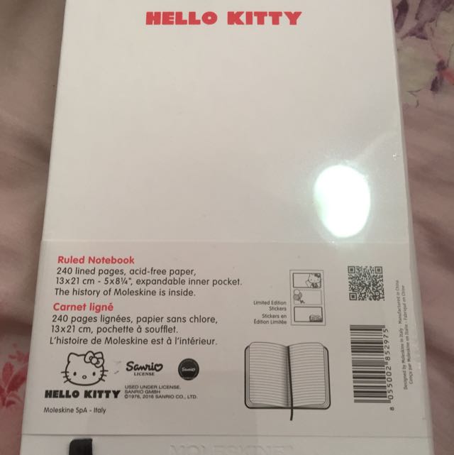 Hello Kitty Moleskine Limited Edition Notebook, Hobbies & Toys