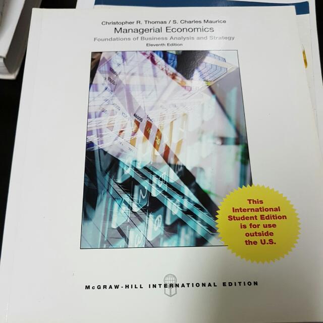Managerial Economics Foundation Of Business Analysis And
