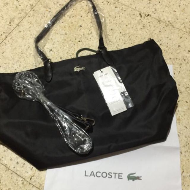 lacoste nylon bag