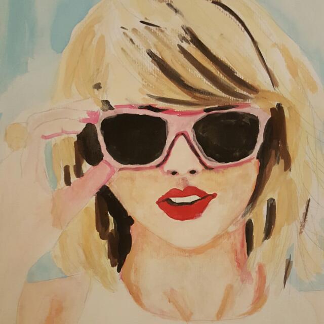 Taylor Swift Painting Design Craft Artworks On Carousell