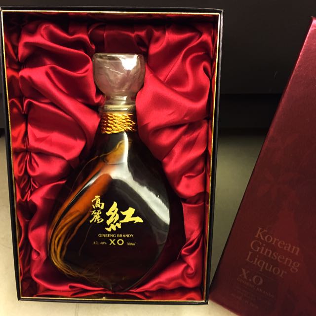 高麗紅X0人篸白蘭地禮盒 Korean Ginseng Liquor XO Brandy Gift set, 興趣及遊戲, 手作＆自家設計