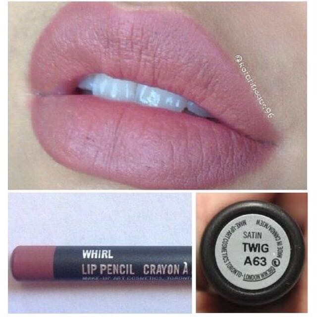 mac satin lipstick in twig