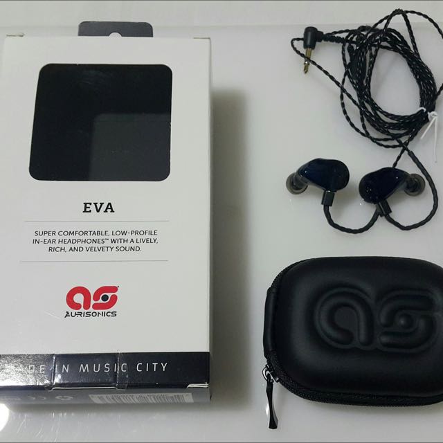 Aurisonics EVA-BLUE mmcx 3.5 有線イヤホンリケーブル Aurisonics EVA