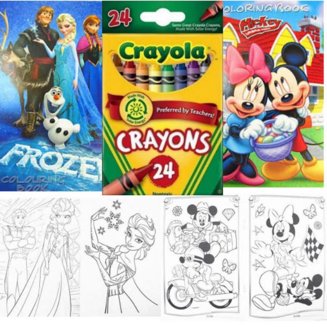 BN Crayola Crayons 24 count - party games for kids - party bags for kids -  coloring games for kids - crayons for toddlers - baby shower party favors